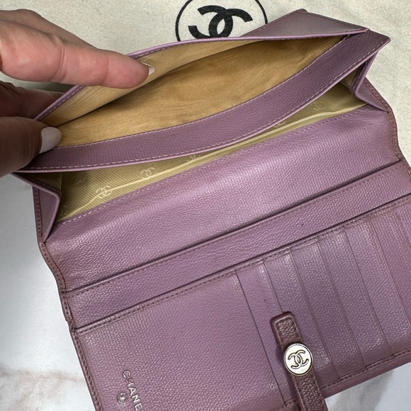 Chanel lilac long wallet - Picture 7 of 9